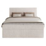 Łóżko kontynentalne TILIANO 140x200 - H3 - beżowy, sztruks