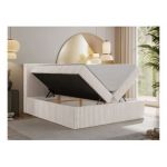 Łóżko kontynentalne TILIANO 160x200 - H3 - beżowy, sztruks