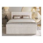 Łóżko kontynentalne TILIANO 180x200 - H3 - beżowy, sztruks