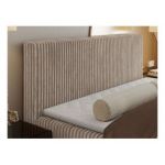 Łóżko kontynentalne TILIANO 140x200 - H3 - jasnobrązowy, sztruks