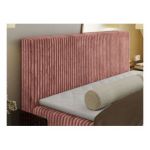 Łóżko kontynentalne TILIANO 160x200 - H3 - różowy, sztruks