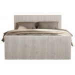 Łóżko kontynentalne TILIANO DUO 140x200 - H3 - beżowy, sztruks