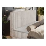 Łóżko kontynentalne TILIANO DUO 140x200 - H4 - beżowy, sztruks