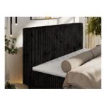 Łóżko kontynentalne TILIANO DUO 200x200 - H3 - czarny, sztruks