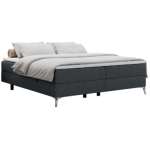 Łóżko kontynentalne bez wezgłowia LESS 180x200 - H3 - ciemnoszary, struktura