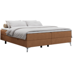 Łóżko kontynentalne bez wezgłowia LESS 120x200 - H3 - pomarańczowy, struktura