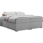 Łóżko kontynentalne bez wezgłowia BESS 120x200 - H4 - jasnoszary, struktura