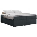 Łóżko kontynentalne bez wezgłowia BESS 120x200 - H3 - ciemnoszary, struktura