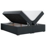 Łóżko kontynentalne bez wezgłowia BESS 180x200 - H3 - ciemnoszary, struktura