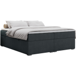 Łóżko kontynentalne bez wezgłowia BESS 200x200 - H4 - ciemnoszary, struktura