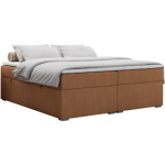 Łóżko kontynentalne bez wezgłowia BESS 120x200 - H4 - pomarańczowy, struktura