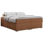 Łóżko kontynentalne bez wezgłowia BESS 180x200 - H4 - pomarańczowy, struktura