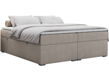 Łóżko kontynentalne bez wezgłowia BESS 180x200 - H3 - beżowy, struktura