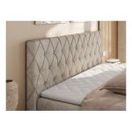 Łóżko kontynentalne MIREN DUO 140x200 - H3 - beżowy, struktura