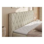 Łóżko kontynentalne MIREN DUO 180x200 - H4 - beżowy, welwet