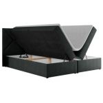 Łóżko kontynentalne NEOMI 180x200 - H3 - ciemnoszary, struktura