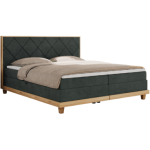 Łóżko kontynentalne CAICOS 180x200 - H3 - ciemnoszary, struktura