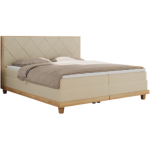Łóżko kontynentalne CAICOS 140x200 - H3 - beżowy, boucle