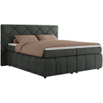 Łóżko kontynentalne RITA 160x200 - H3 - ciemnoszary, struktura