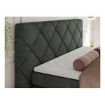 Łóżko kontynentalne RITA 180x200 - H4 - ciemnoszary, struktura