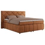 Łóżko kontynentalne RITA 180x200 - H3 - pomarańczowy, struktura