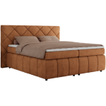 Łóżko kontynentalne RITA 140x200 - H4 - pomarańczowy, struktura