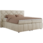 Łóżko kontynentalne RITA 160x200 - H3 - beżowy, welwet