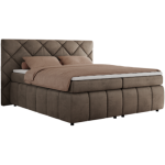 Łóżko kontynentalne RITA 160x200 - H3 - brązowy, welwet