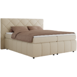 Łóżko kontynentalne RITA 160x200 - H3 - beżowy, boucle