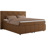 Łóżko kontynentalne RITA 180x200 - H3 - brązowy, boucle