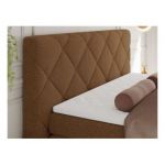 Łóżko kontynentalne RITA 180x200 - H4 - brązowy, boucle