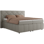 Łóżko kontynentalne RITA 180x200 - H3 - szary, boucle