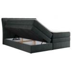 Łóżko kontynentalne GOLD 10 KING 140x200 - H4 - ciemnoszary, struktura