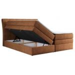 Łóżko kontynentalne GOLD 10 KING 180x200 - H4 - pomarańczowy, struktura