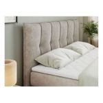 Łóżko kontynentalne PREMIUM 11 KING 200x200 - H4 - beżowy, struktura