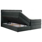 Łóżko kontynentalne ERNI KING 180x200 - H3 - ciemnoszary, struktura