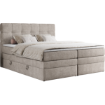 Łóżko kontynentalne ERNI KING 160x200 - H3 - beżowy, struktura