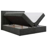 Łóżko kontynentalne GOLD 5 120x200 - H3 - ciemnoszary, struktura