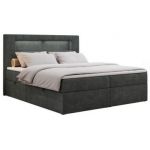 Łóżko kontynentalne GOLD 5 180x200 - H4 - ciemnoszary, struktura