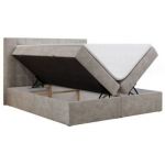 Łóżko kontynentalne GOLD 5 180x200 - H3 - beżowy, struktura