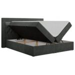 Łóżko kontynentalne GOLD 6 200x200 - H3 - ciemnoszary, struktura