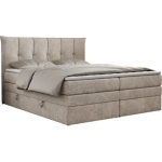 Łóżko kontynentalne PREMIUM 10 KING 120x200 - H3 - beżowy, struktura
