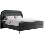 Łóżko kontynentalne EIRA 180x200 - H3 - ciemnoszary, struktura