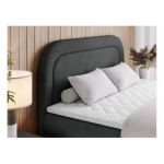 Łóżko kontynentalne EIRA 180x200 - H4 - ciemnoszary, struktura