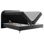 Łóżko kontynentalne EIRA 180x200 - H4 - ciemnoszary, struktura