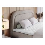 Łóżko kontynentalne EIRA 160x200 - H3 - beżowy, struktura