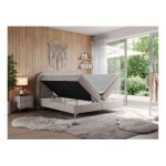 Łóżko kontynentalne EIRA 120x200 - H4 - beżowy, struktura