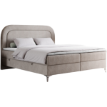 Łóżko kontynentalne EIRA 200x200 - H4 - beżowy, struktura