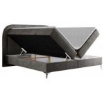 Łóżko kontynentalne EIRA 120x200 - H3 - ciemnoszary, welwet