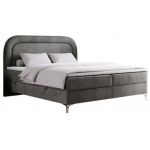 Łóżko kontynentalne EIRA 180x200 - H3 - ciemnoszary, welwet